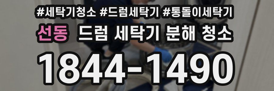 선동 드럼 세탁기 분해 청소