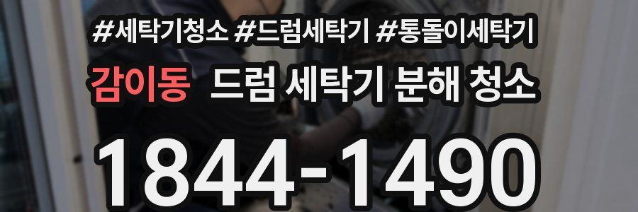 감이동 드럼 세탁기 분해 청소