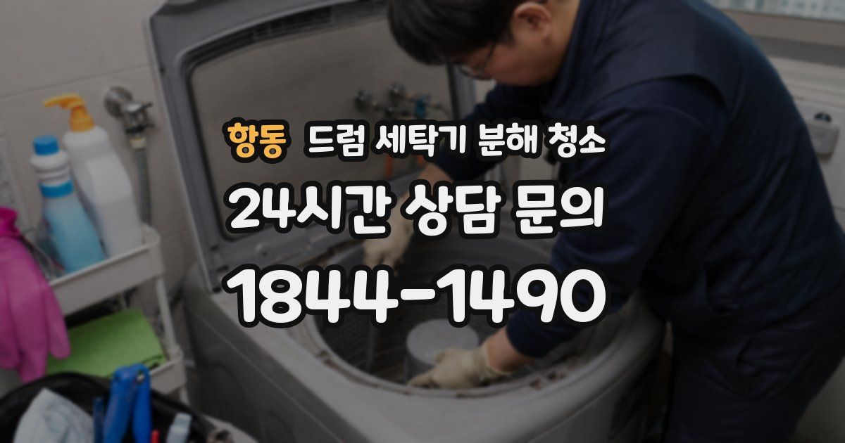 항동 드럼 세탁기 분해 청소