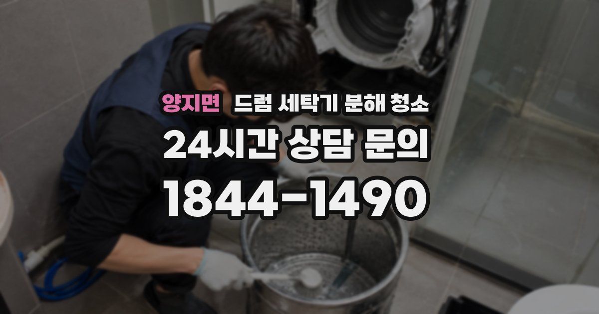 양지면 드럼 세탁기 분해 청소
