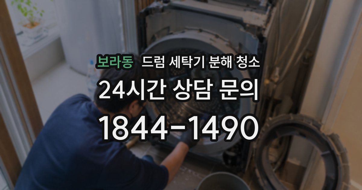 보라동 드럼 세탁기 분해 청소