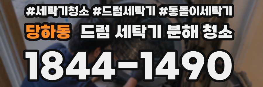 당하동 드럼 세탁기 분해 청소