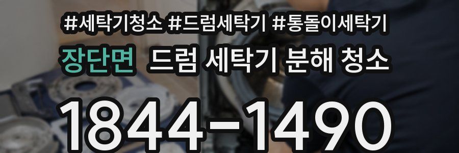 장단면 드럼 세탁기 분해 청소