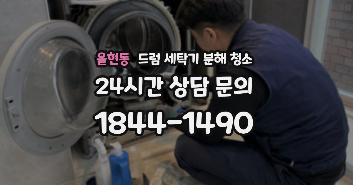 율현동 드럼 세탁기 분해 청소