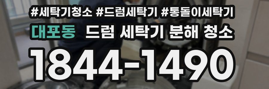 대포동 드럼 세탁기 분해 청소