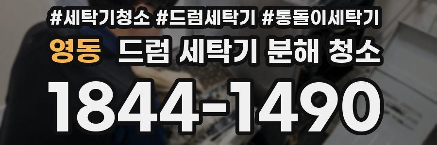 영동 드럼 세탁기 분해 청소