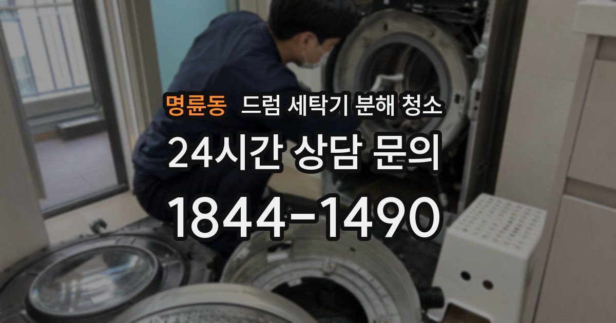 명륜동 드럼 세탁기 분해 청소