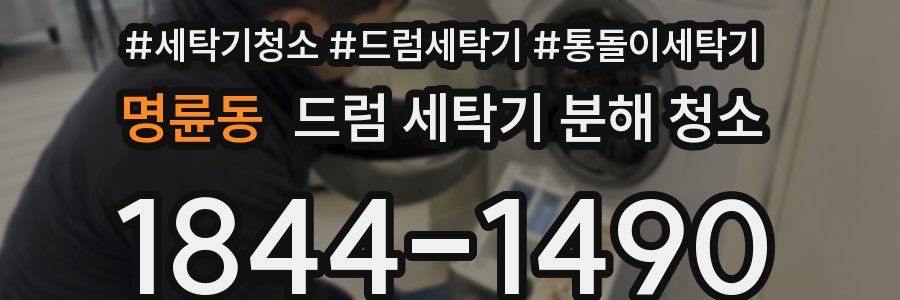 명륜동 드럼 세탁기 분해 청소