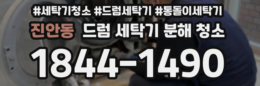 진안동 드럼 세탁기 분해 청소