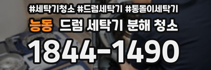 능동 드럼 세탁기 분해 청소