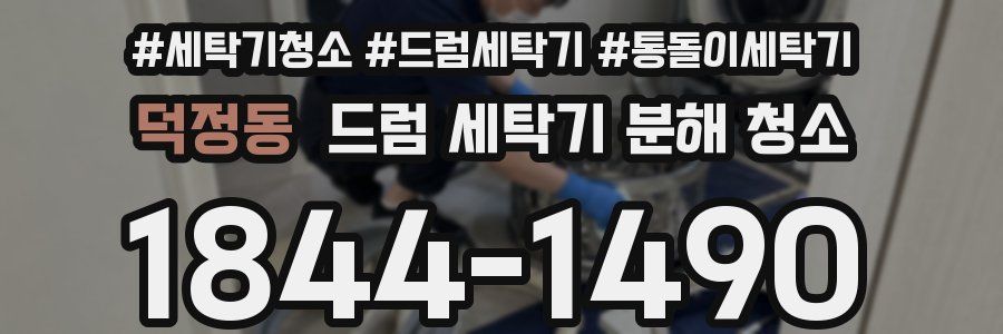 덕정동 드럼 세탁기 분해 청소