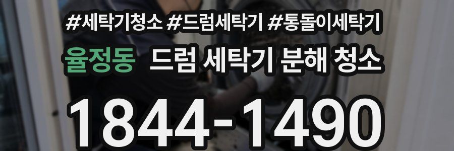 율정동 드럼 세탁기 분해 청소