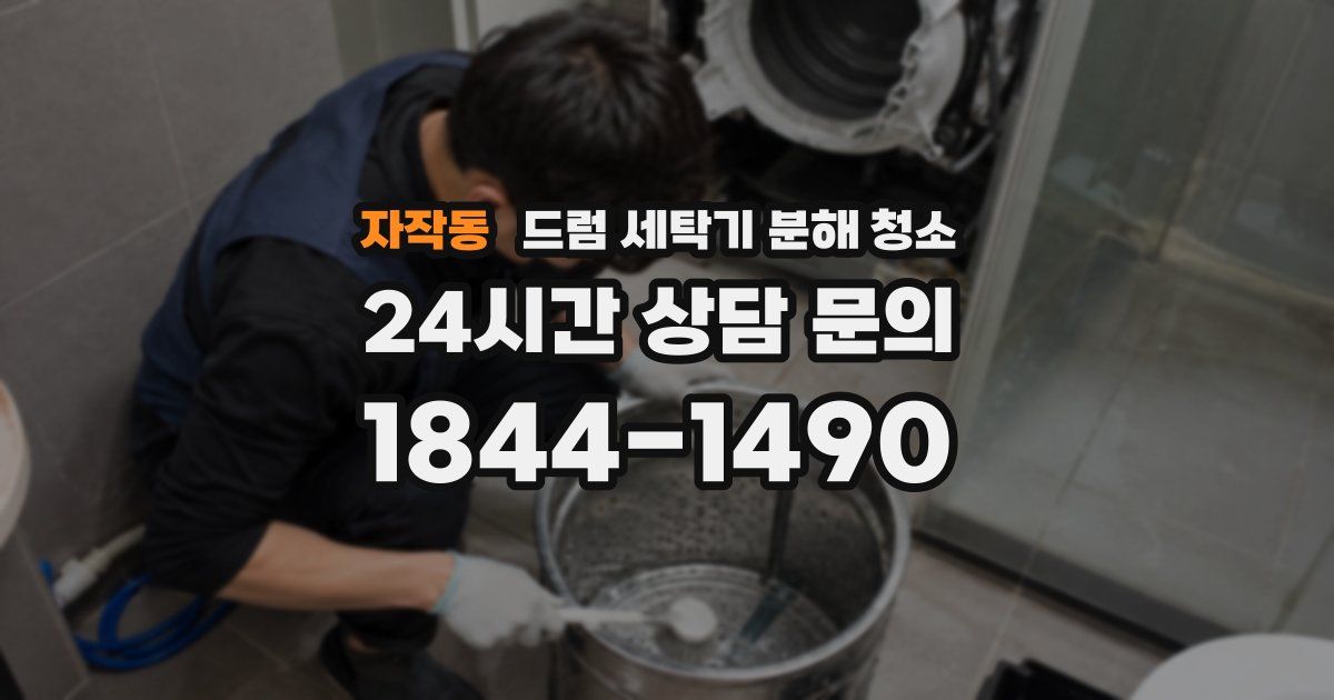 자작동 드럼 세탁기 분해 청소