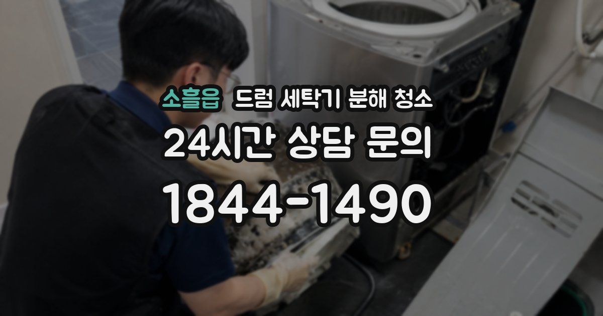 소흘읍 드럼 세탁기 분해 청소