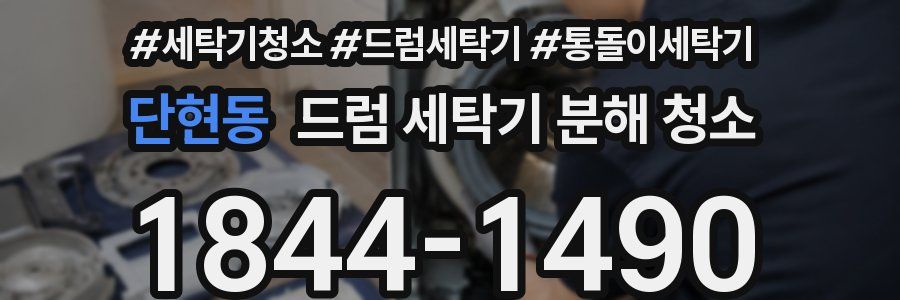 단현동 드럼 세탁기 분해 청소