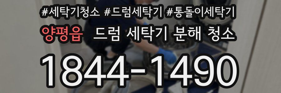 양평읍 드럼 세탁기 분해 청소