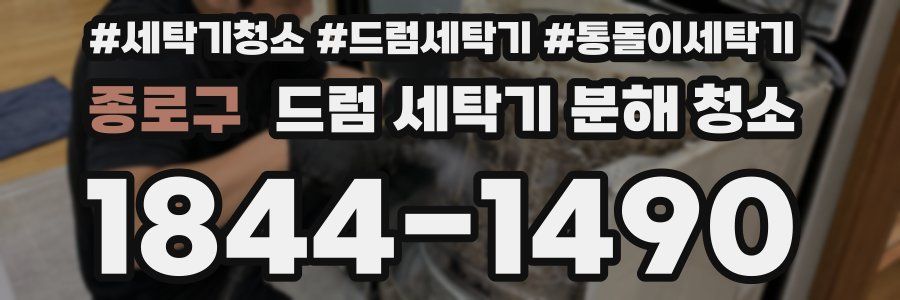 종로구 드럼 세탁기 분해 청소