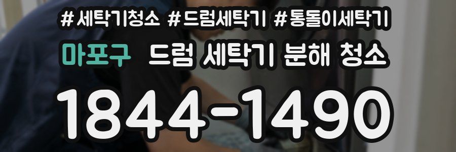 마포구 드럼 세탁기 분해 청소