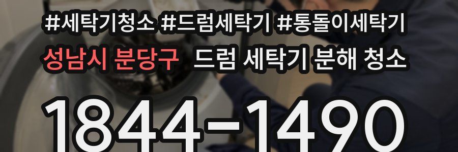 성남시 분당구 드럼 세탁기 분해 청소