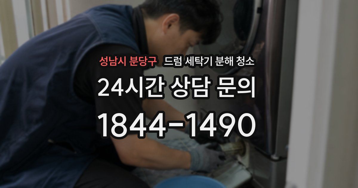 성남시 분당구 드럼 세탁기 분해 청소