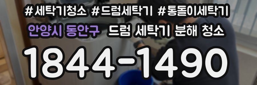 안양시 동안구 드럼 세탁기 분해 청소