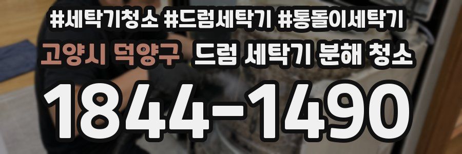 고양시 덕양구 드럼 세탁기 분해 청소