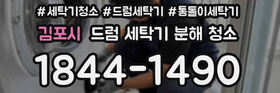 김포시 드럼 세탁기 분해 청소