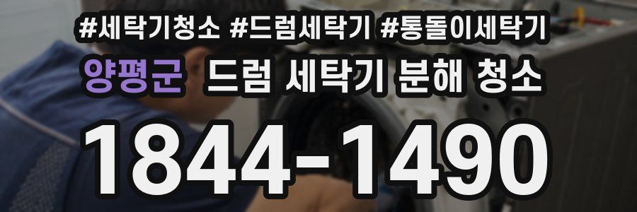 양평군 드럼 세탁기 분해 청소