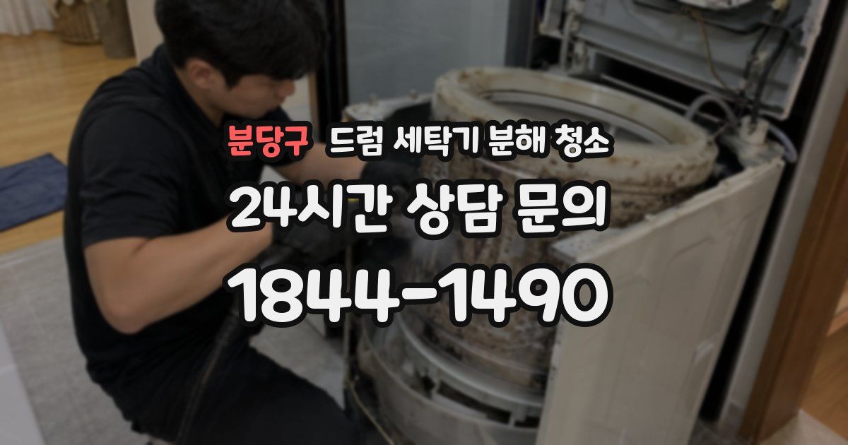 분당구 드럼 세탁기 분해 청소