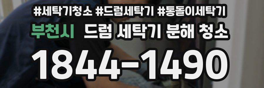 부천시 드럼 세탁기 분해 청소