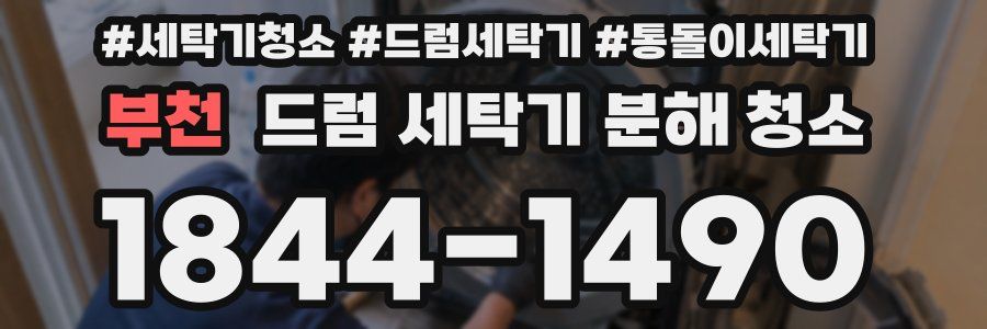 부천 드럼 세탁기 분해 청소