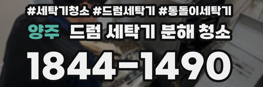 양주 드럼 세탁기 분해 청소