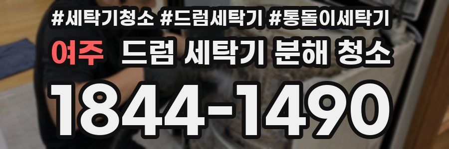 여주 드럼 세탁기 분해 청소