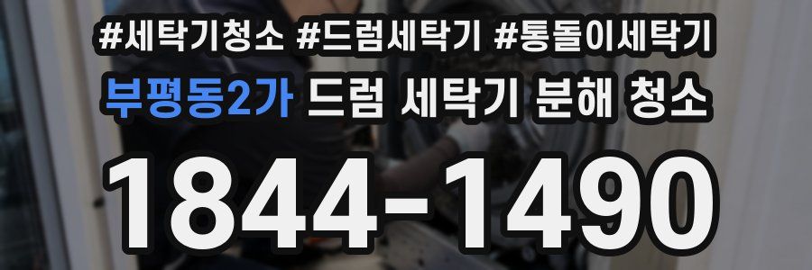 부평동2가 드럼 세탁기 분해 청소