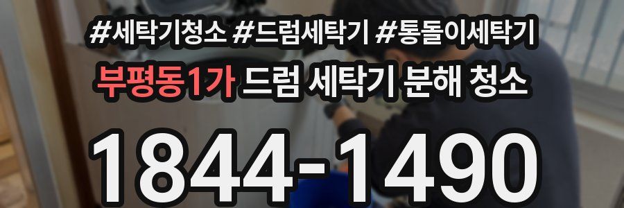 부평동1가 드럼 세탁기 분해 청소