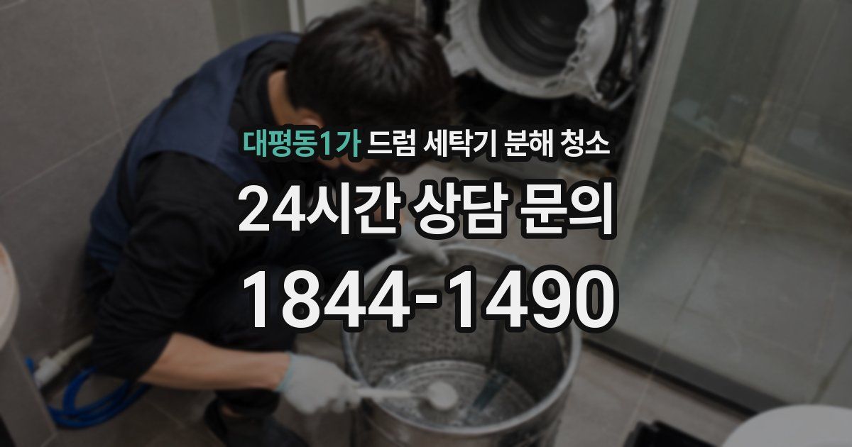 대평동1가 드럼 세탁기 분해 청소