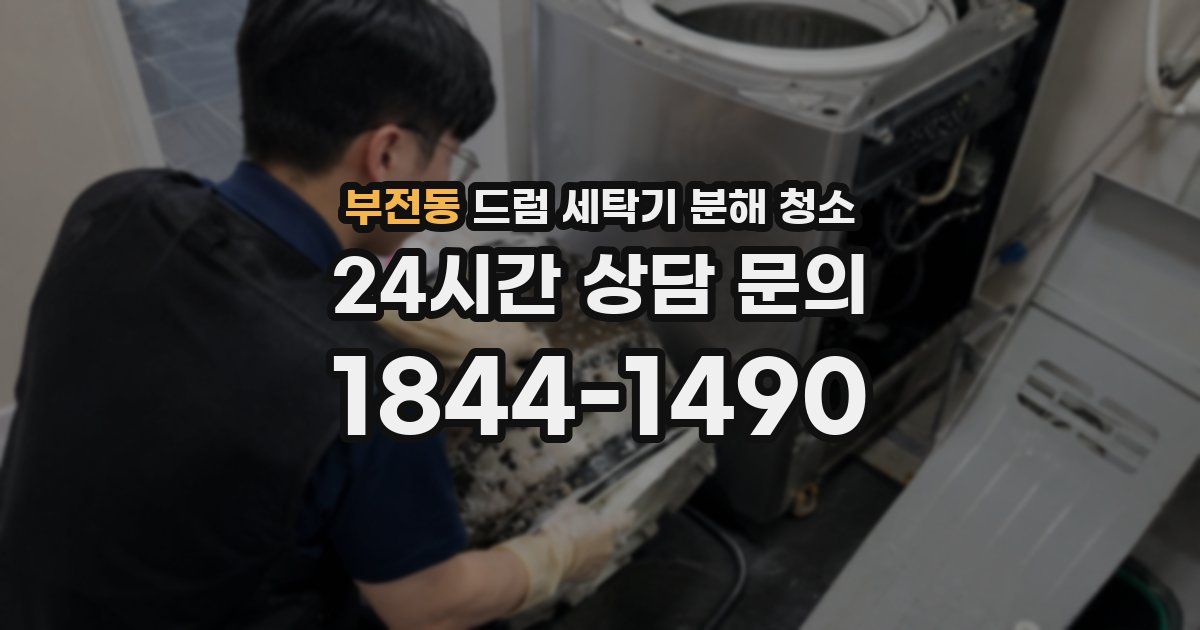 부전동 드럼 세탁기 분해 청소