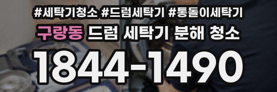 구랑동 드럼 세탁기 분해 청소