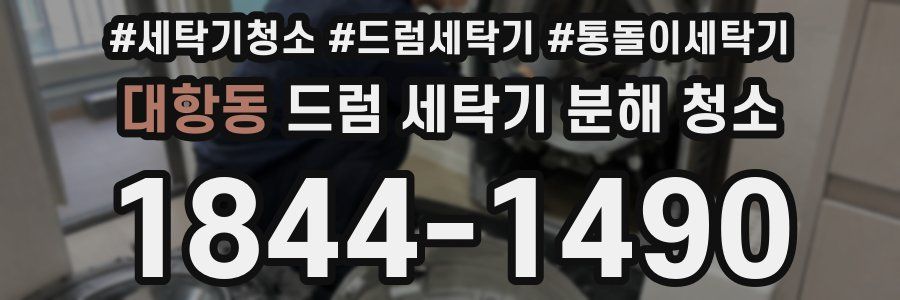대항동 드럼 세탁기 분해 청소