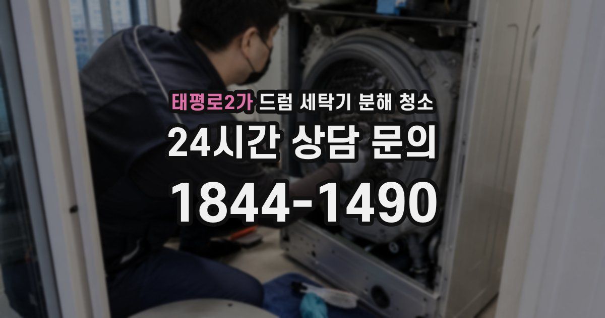 태평로2가 드럼 세탁기 분해 청소
