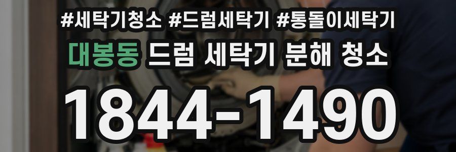 대봉동 드럼 세탁기 분해 청소