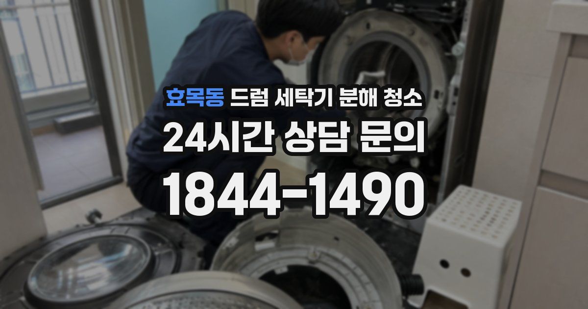 효목동 드럼 세탁기 분해 청소