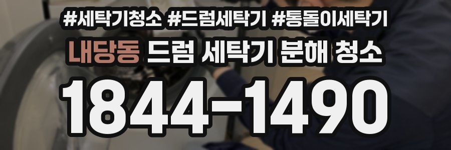 내당동 드럼 세탁기 분해 청소