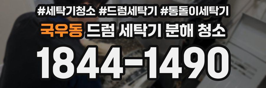 국우동 드럼 세탁기 분해 청소