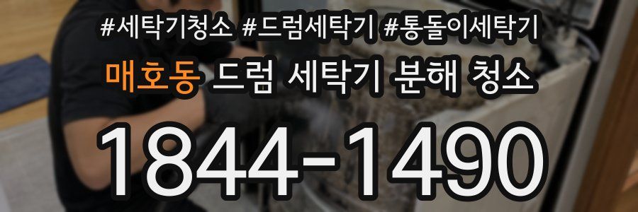매호동 드럼 세탁기 분해 청소