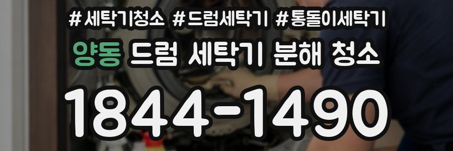 양동 드럼 세탁기 분해 청소