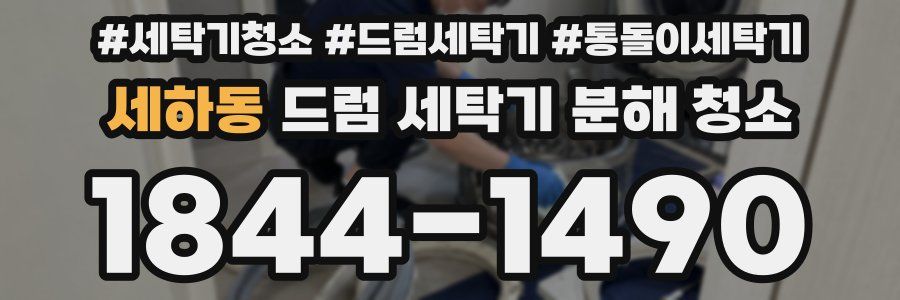 세하동 드럼 세탁기 분해 청소