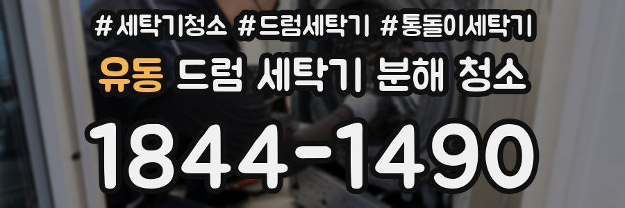 유동 드럼 세탁기 분해 청소