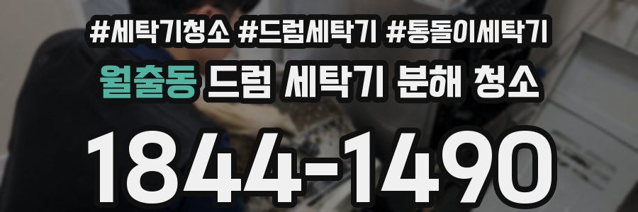 월출동 드럼 세탁기 분해 청소