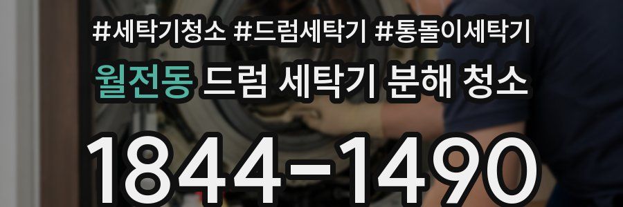 월전동 드럼 세탁기 분해 청소